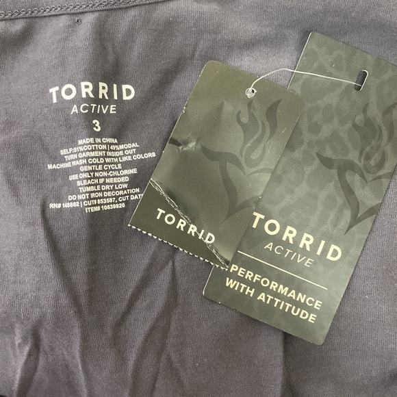 NWT Torrid Grey Ain’t Nothing but a gym thing Workout Tee Size 3X - Picture 8 of 10